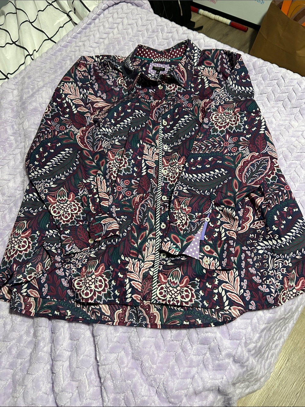 Flowery button down